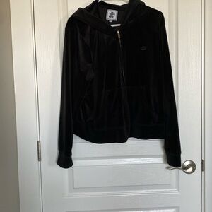 Black soft zip up jackets